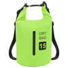vidaXL Dry Bag with Zipper Green 4 gal PVC 2776