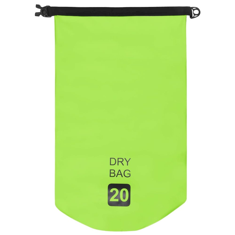 vidaXL Dry Bag Green 5.3 gal PVC 2782
