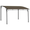 Sunshade Awning Taupe Powder-coated steel, 100% polyester - vidaXL