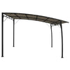 Sunshade Awning Taupe Powder-coated steel, 100% polyester - vidaXL