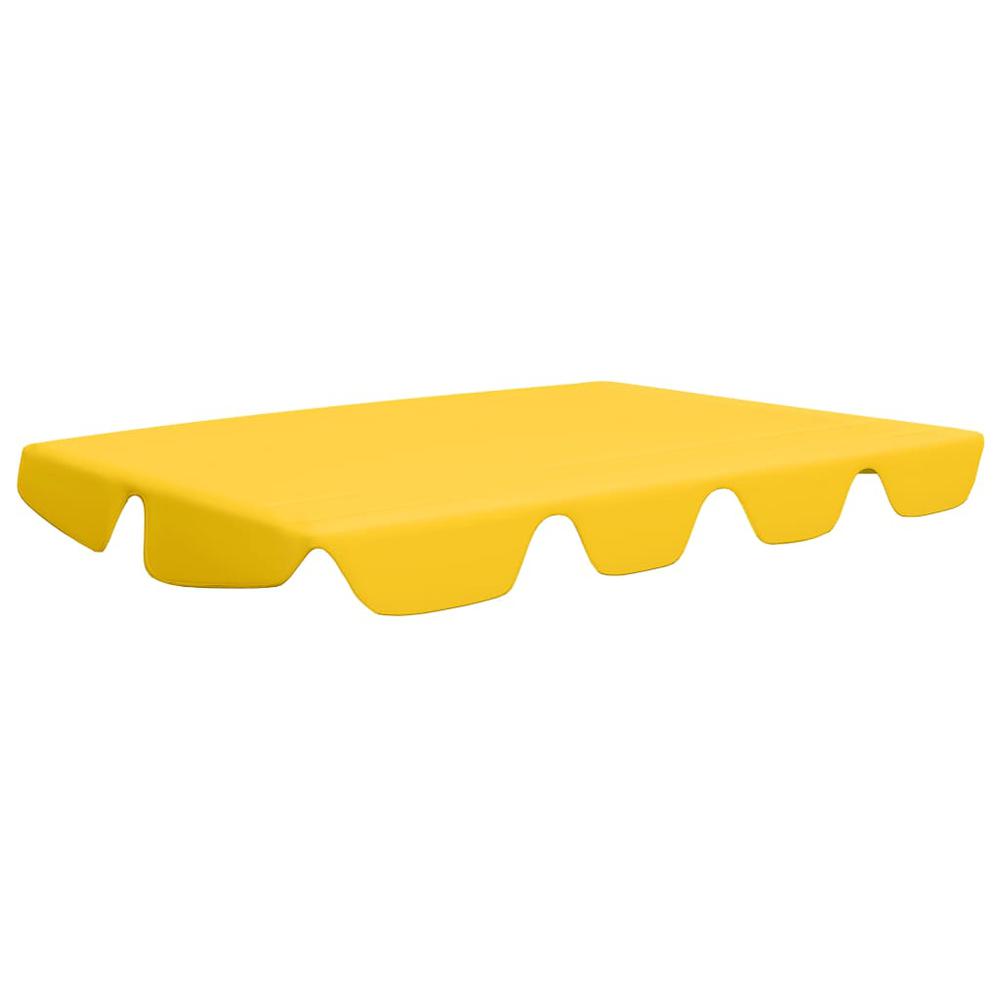 vidaXL Replacement Canopy for Garden Swing Yellow 89''x73.2'' 270 g/mÂ², 312091