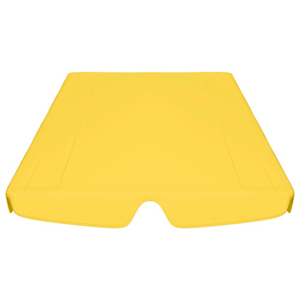 vidaXL Replacement Canopy for Garden Swing Yellow 89''x73.2'' 270 g/mÂ², 312091