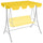 vidaXL Replacement Canopy for Garden Swing Yellow 89''x73.2'' 270 g/mÂ², 312091