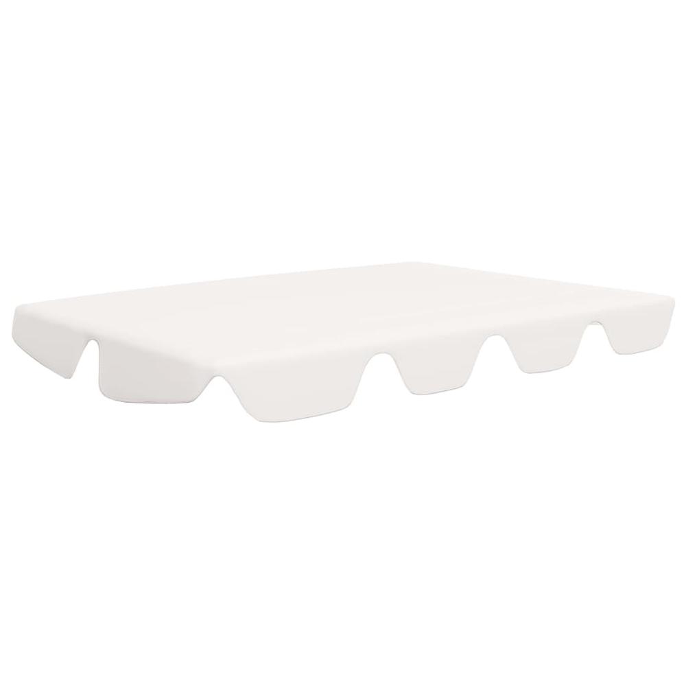 vidaXL Replacement Canopy for Garden Swing White 89''x73.2'' 270 g/mÂ², 312096