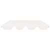 vidaXL Replacement Canopy for Garden Swing White 89''x73.2'' 270 g/mÂ², 312096