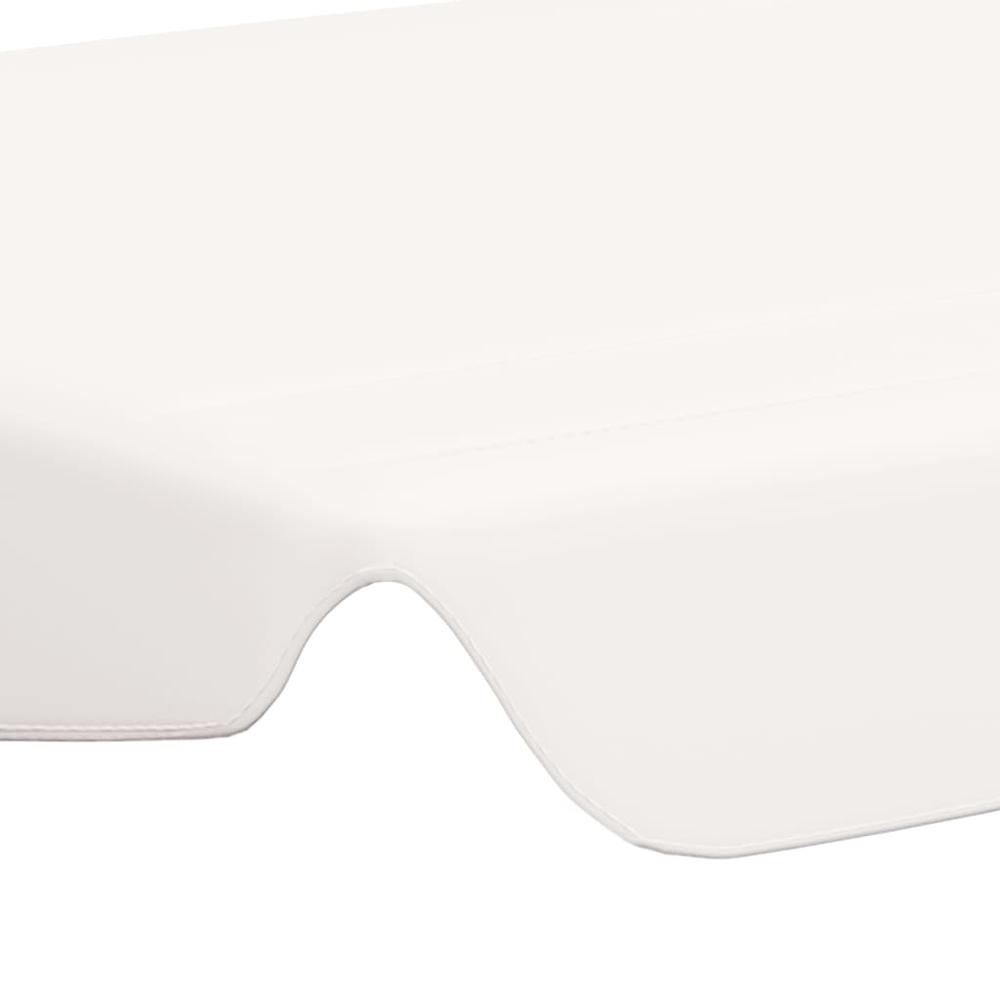 vidaXL Replacement Canopy for Garden Swing White 89''x73.2'' 270 g/mÂ², 312096