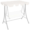 vidaXL Replacement Canopy for Garden Swing White 89''x73.2'' 270 g/mÂ², 312096