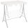 vidaXL Replacement Canopy for Garden Swing White 89''x73.2'' 270 g/mÂ², 312096