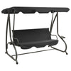 Swing Bench Anthracite PVC-coated fabric, powder-coated steel - vidaXL