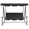 Swing Bench Anthracite PVC-coated fabric, powder-coated steel - vidaXL