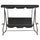 Swing Bench Anthracite PVC-coated fabric, powder-coated steel - vidaXL