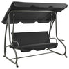 Swing Bench Anthracite PVC-coated fabric, powder-coated steel - vidaXL