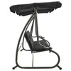 Swing Bench Anthracite PVC-coated fabric, powder-coated steel - vidaXL