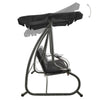 Swing Bench Anthracite PVC-coated fabric, powder-coated steel - vidaXL
