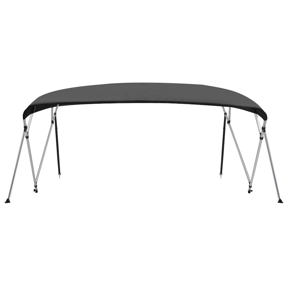 vidaXL 4 Bow Bimini Top Anthracite 95.7''x(90.6''-96.1'')x53.9'' 3142