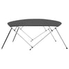 vidaXL 4 Bow Bimini Top Anthracite 95.7''x(90.6''-96.1'')x53.9'' 3142