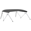 vidaXL 4 Bow Bimini Top Anthracite 95.7''x(90.6''-96.1'')x53.9'' 3142