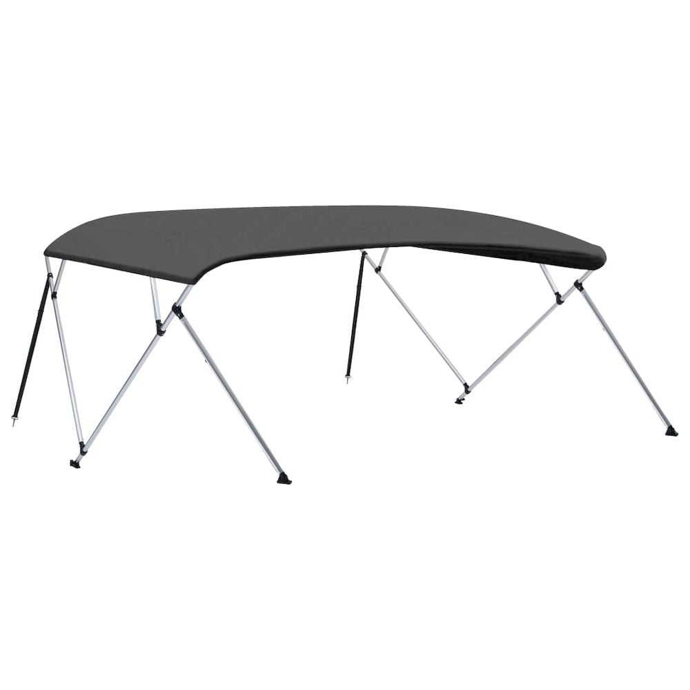 vidaXL 4 Bow Bimini Top Anthracite 95.7''x(90.6''-96.1'')x53.9'' 3142