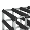 Wine Rack for 72 Bottles Black Solid Pine Wood - vidaXL