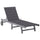 Sunlounger Grey Solid Acacia wood Standard Height-Adjustable - vidaXL