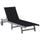 Sun Lounger Grey Solid acacia wood Standard - vidaXL