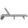 Sun Lounger Grey Solid acacia wood Standard - vidaXL