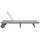 Sun Lounger Grey Solid acacia wood Standard - vidaXL