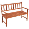Garden Bench Light brown, Anthracite cushion - vidaXL