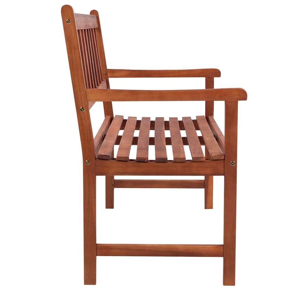 Garden Bench Light brown, Anthracite cushion - vidaXL