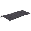 Garden Bench Light brown, Anthracite cushion - vidaXL