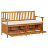 Bench Brown Solid Acacia wood, 100% polyester Medium - vidaXL