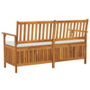 Bench Brown Solid Acacia wood, 100% polyester Medium - vidaXL