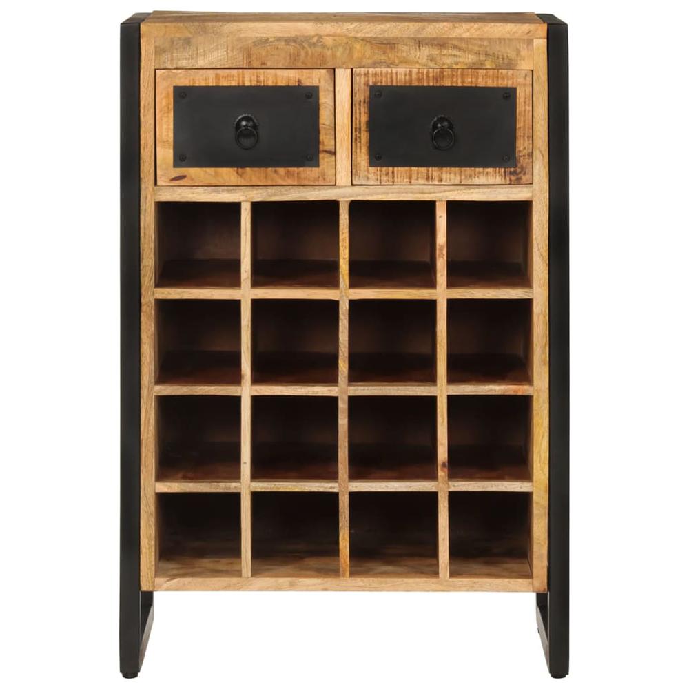 Wine Rack for 16 Bottles Solid Wood Mango - vidaXL