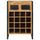 Wine Rack for 16 Bottles Solid Wood Mango - vidaXL