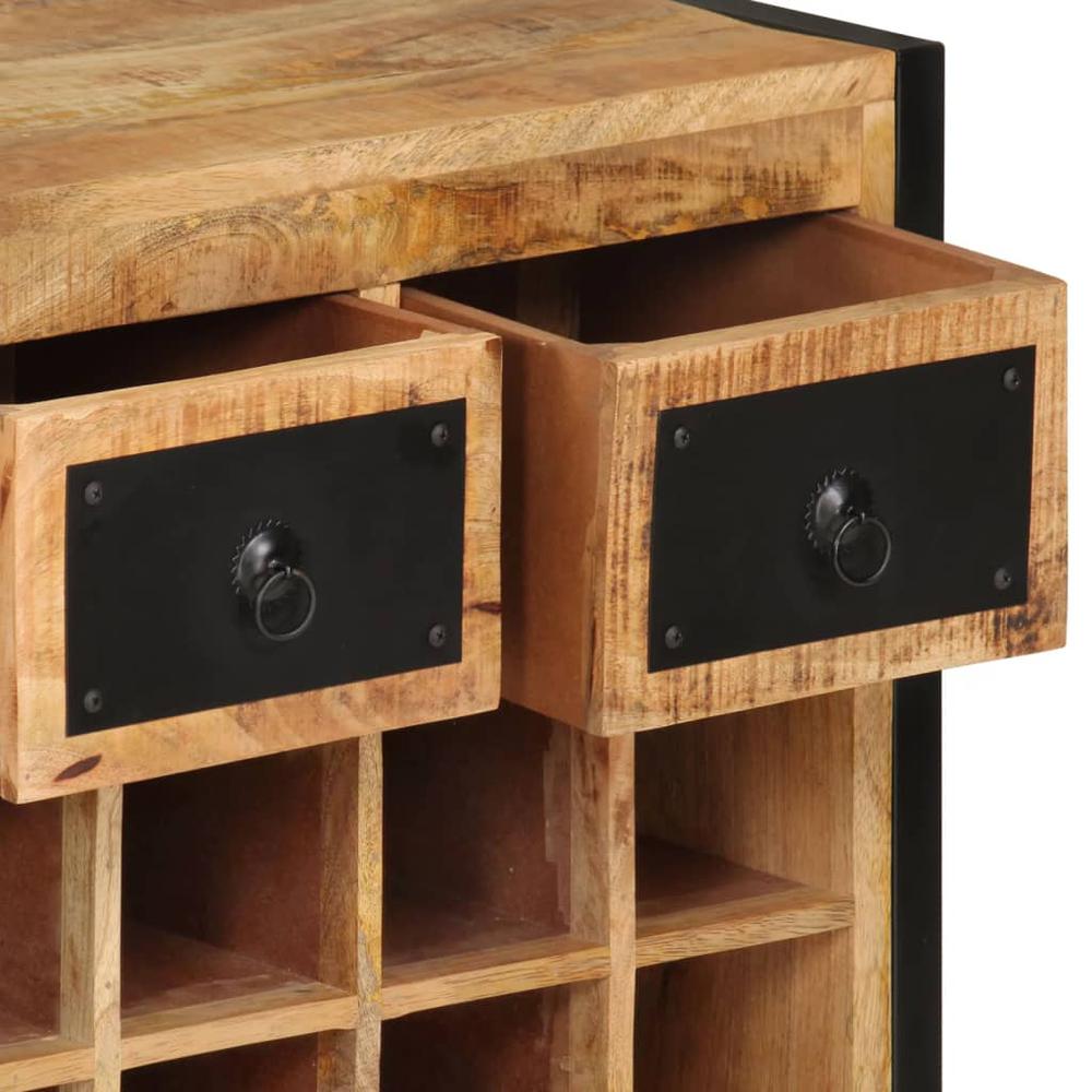 Wine Rack for 16 Bottles Solid Wood Mango - vidaXL