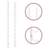 Wall Mounted Wine Rack for 12 Bottles White Iron - vidaXL