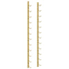 Wall Mounted Wine Rack for 12 Bottles Gold Iron - vidaXL