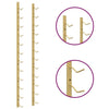 Wall Mounted Wine Rack for 12 Bottles Gold Iron - vidaXL