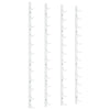 Wall Mounted Wine Rack for 12 Bottles 2 pcs White Iron - vidaXL