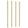 Wall Mounted Wine Rack for 12 Bottles 2 pcs Gold Iron - vidaXL
