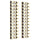 Wall Mounted Wine Rack for 12 Bottles 2 pcs Gold Iron - vidaXL