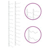 Wall Mounted Wine Rack for 24 Bottles White Iron - vidaXL