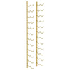 Wall Mounted Wine Rack for 24 Bottles Gold Iron - vidaXL