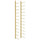 Wall Mounted Wine Rack for 24 Bottles Gold Iron - vidaXL