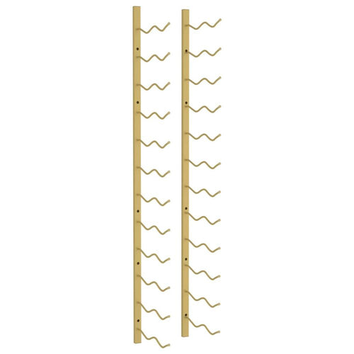 Wall Mounted Wine Rack for 24 Bottles Gold Iron - vidaXL