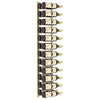Wall Mounted Wine Rack for 24 Bottles Gold Iron - vidaXL