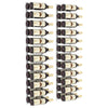 Wall Mounted Wine Rack for 24 Bottles 2 pcs White Iron - vidaXL