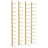 Wall Mounted Wine Rack for 24 Bottles 2 pcs Gold Iron - vidaXL