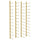 Wall Mounted Wine Rack for 24 Bottles 2 pcs Gold Iron - vidaXL