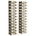 Wall Mounted Wine Rack for 24 Bottles 2 pcs Gold Iron - vidaXL